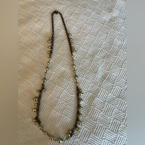 Talbots Bronze and Silver Beaded Necklace